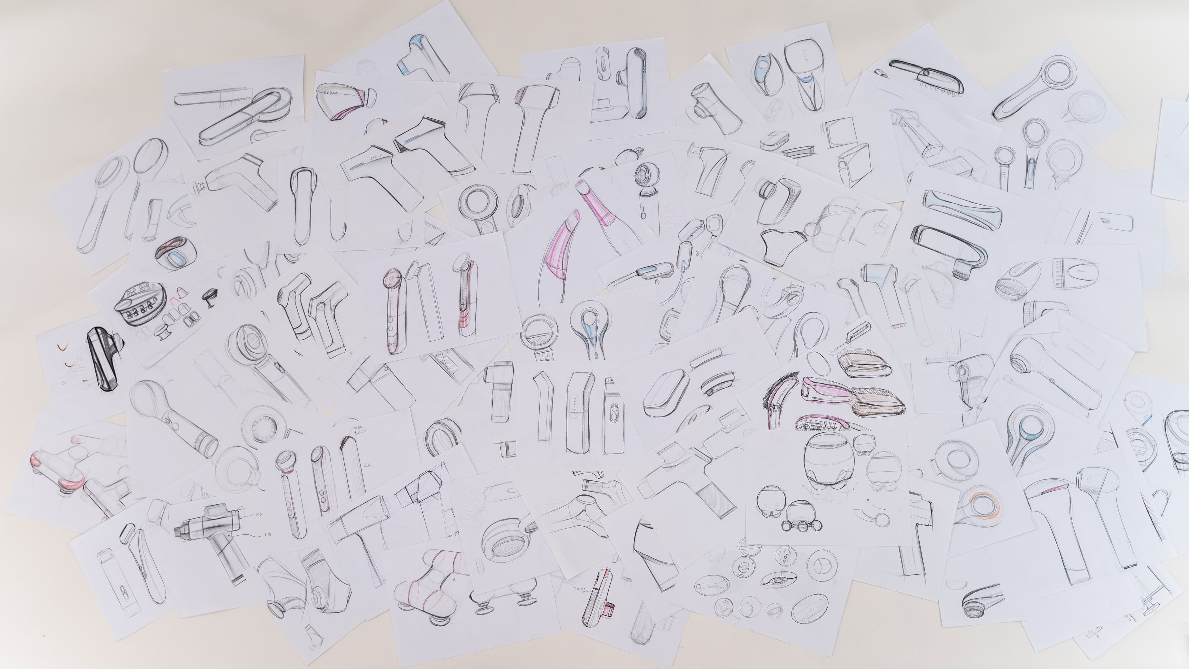 Product concepts and development sketches at BaiChang